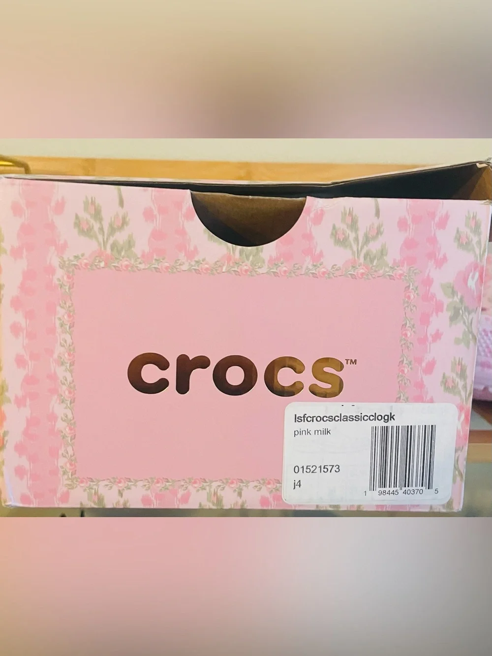 NEW…LoveShackFancy Kids' Pink Floral Classic Clog - Picture 8 of 8